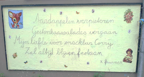 Een Ode voor Snackbar Corry, Nijmegen Oost 2018